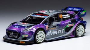 Ford PUMA RALLY1 #44 GREENSMITH/ANDERSSON WRC RALLY MONTE CARLO 2022 lilla/grå 1:43