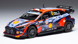 Hyundai i20 N RALLY1 #8 TANAK/JARVEOJA WRC RALLY MONTE CARLO 2022 blå/rød 1:43