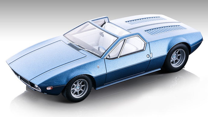 DE TOMASO MANGUSTA SPYDER 1966 MET.LIGHT BLUE 1:18