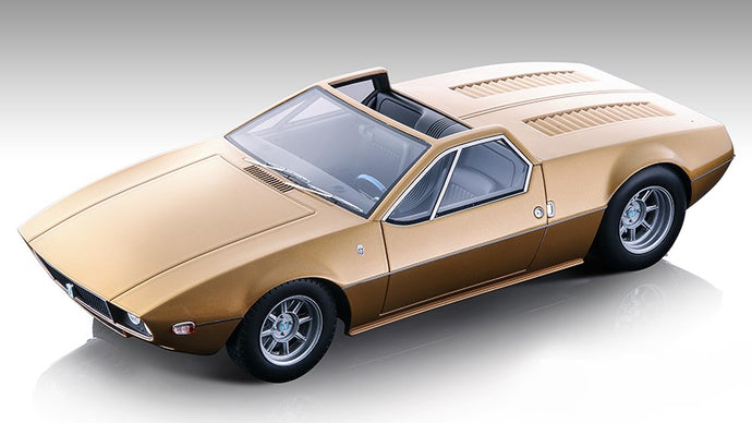 DE TOMASO MANGUSTA SPYDER 1966 MET.GOLD 1:18