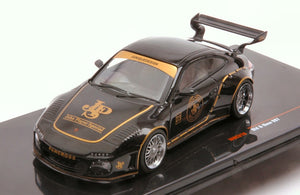 Porsche 911 OLD AND NEW 997 'JOHN PLAYER SPECIAL' sort/guld 1:43