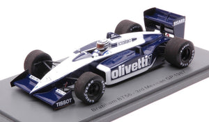 Brabham BT56 #7 RICCARDO PATRESE 3rd MEXICAN GP 1987 hvid/mørk blå 1:43