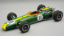 Indlæs billede til gallerivisning Lotus 43 BRM H16 F1 TEAM LOTUS #22 JIM CLARK GP ITALY MONZA 1966 + FIGUUR grøn/gul 1:18