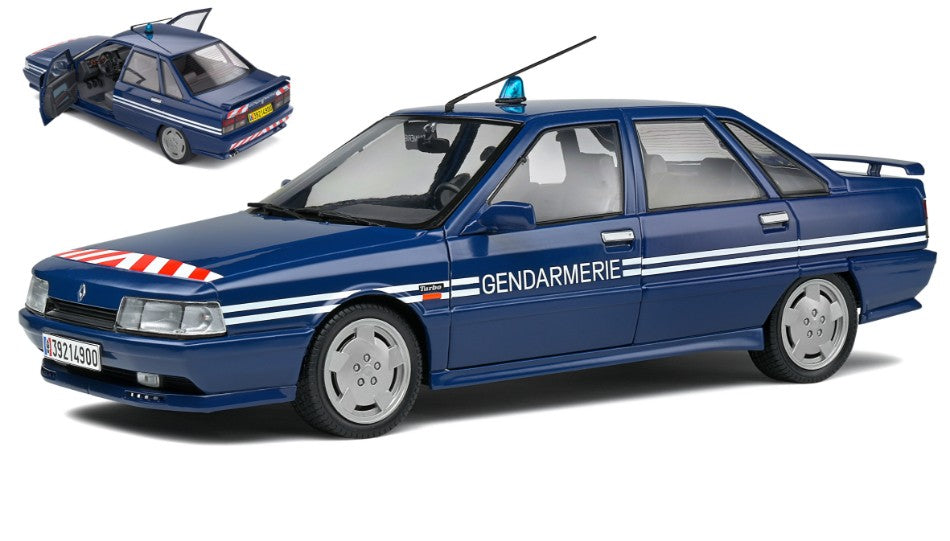 RENAULT 21 TURBO BRI GENDARMERIE 1992 BLUE 1:18