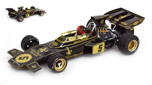 Indlæs billede til gallerivisning LOTUS F1 72D JOHN PLAYER SPECIAL LOTUS TEAM N 5 WORLD CHAMPION WINNER SPAIN GP 1972 EMERSON FITTIPALDI 1972 BLACK GOLD 1:18
