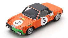 Indlæs billede til gallerivisning Porsche 914/6 #3 WALDEGAARD/ANDERSSON/CHASSEUIL 2nd MARATON DE LA ROUTE 1970 orange/sort/grøn 1:43