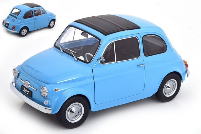FIAT 500 F 1968 LIGHTBLUE 1:12
