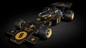 LOTUS F1 72D FORD JPS N 32 WORLD CHAMPION WINNER BRITISH GP 1972 EMERSON FITTIPALDI BLACK 1:8