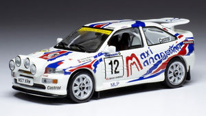 Ford ESCORT RS COSWORTH #12 BLAHNA/HRUBY RALLY BOHEMIA 1997 hvid/blå/rød 1:43