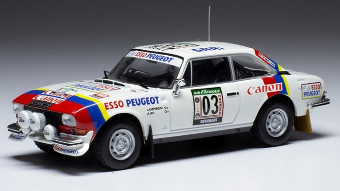 PEUGEOT 504 COUPE V6 N.3 RALLY COTE D'IVOIRE 1978 LAMPINEN/AHO 1:43