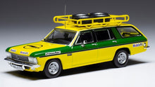 Indlæs billede til gallerivisning Opel ADMIRAL B CARAVAN - TEAM IRMSCHER gul/grøn 1:43