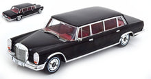 Indlæs billede til gallerivisning MERCEDES BENZ S-CLASS 600 LWB PULLMAN (W100) 1969 BLACK 1:18