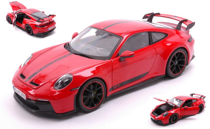 PORSCHE 911 GT3 2022 RED 1:18 fra Maisto