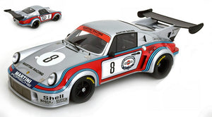 Porsche 911 CARRERA RSR 2.1 'MARTINI' #8 VAN LENNEP/MULLER 750KM NURBURGRING 1974 sølv/rød/blå 1:12