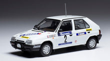 Indlæs billede til gallerivisning SKODA FAVORIT 136L N 2 RALLY VALASSKAA ZIMA 1989 P.SIBERA - P.GROSS WHITE 1:43