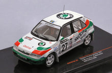 Indlæs billede til gallerivisning Skoda FELICIA KIT CAR #27 BLOMQVIST/MELANDER RAC RALLY 1996 hvid/grøn/rød 1:43