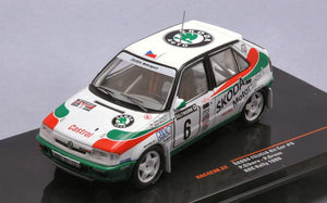 SKODA FELICIA TEAM SKODA MOTORSPORT N 6 RALLY RAC LOMBARD 1996 P.SIBERA - P.GROSS WHITE RED 1:43