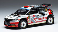 Indlæs billede til gallerivisning Skoda FABIA RALLY2 EVO #3 MARCZYK/GOSPORARCZYK RALLYE POLEN 2022 hvid/sort/rød 1:43