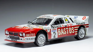 Lancia 037 #2 SNIJERS/COLEBUNDERS RALLY YPRES 1985 rød/hvid 1:18