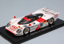 Indlæs billede til gallerivisning PORSCHE DAUER 962 3.0L TURBO TEAM LE MANS PORSCHE N 36 WINNER 24h LE MANS 1994 MAURO BALDI - HURLEY HAYWOOD - YANNICK DALMAS WHITE RED 1:43