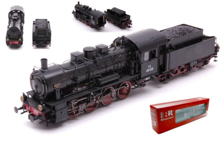 FS STEAM LOCOMOTIVE GR 460 OXIDE RED/BLACK LIVERY PERIOD II 1:87