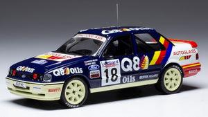 Ford SIERRA RS COSWORTH #18 WILSON/GRIST RALLYE RAC LOMBARD 1991 blå/hvid/rød 1:43