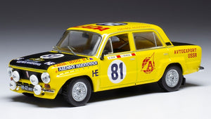 LADA FIAT 1600R N 81 ALLY ACROPOLIS 1977 S.BRUNDZA - A.BRUM YELLOW MATT BLACK 1:43
