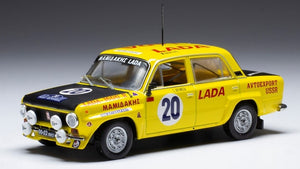 LADA FIAT 1600R N 20 ALLY ACROPOLIS 1978 S.BRUNDZA - A.GIRDAUSKAS YELLOW MATT BLACK 1:43