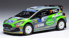 Indlæs billede til gallerivisning Ford FIESTA R5 RALLY2 #29 HUTTUNEN/LUKKA WRC RALLY ESTLAND 2022 grå/grøn 1:43