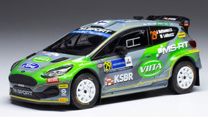 Ford FIESTA R5 RALLY2 #29 HUTTUNEN/LUKKA WRC RALLY ESTLAND 2022 grå/grøn 1:43