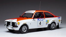 Indlæs billede til gallerivisning Ford ESCORT MK II RS 1800 #4 VATANEN/AHO 1000 LAKES RALLY 1977 hvid/rød 1:18