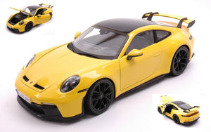 PORSCHE 911 GT3 2022 gul/sort 1:18