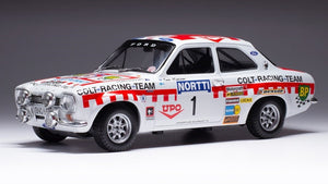 Ford ESCORT MK I RS 1600 #1 MAKINEN/LIDDON 1000 LAKES RALLY 1974 hvid/rød 1:18