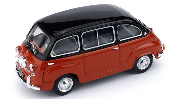 FIAT 600 MULTIPLA D 1960 NERO/ROSSO CORALLO 1:43