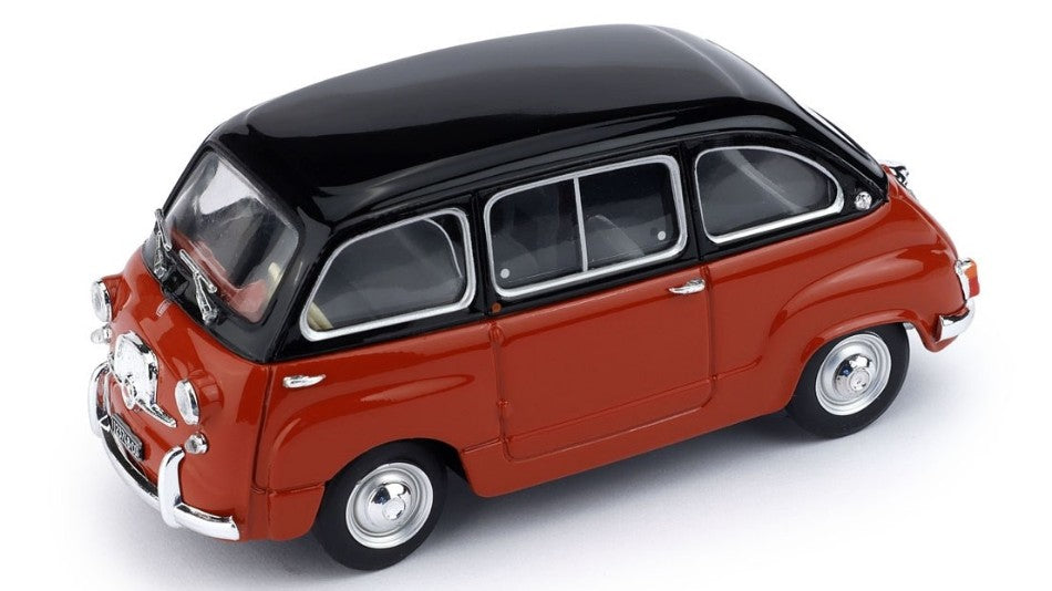 FIAT 600 MULTIPLA D 1960 NERO/ROSSO CORALLO 1:43