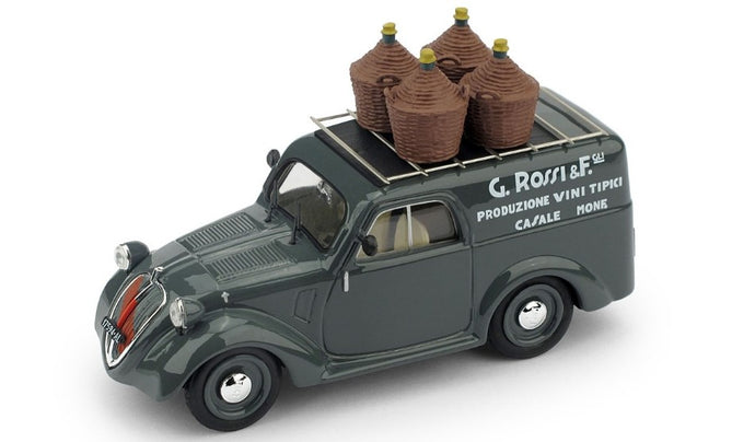FIAT 500B FURGONE 1941 G.ROSSI & FIGLI PRODUZIONE VINI TIPICI REPRO 1:43