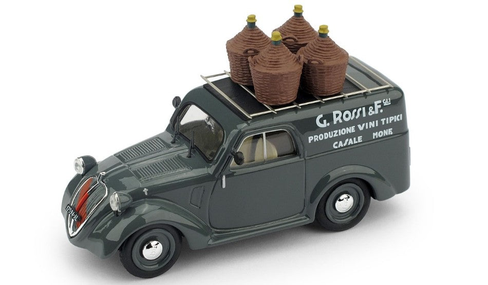 FIAT 500B FURGONE 1941 G.ROSSI & FIGLI PRODUZIONE VINI TIPICI REPRO 1:43
