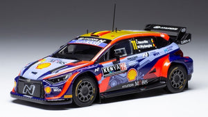 Hyundai i20 N RALLY1 #11 NEUVILLE/WYDAEGHE WRC SAFARI RALLY 2022 blå/rød/guld 1:43