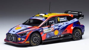 Hyundai i20 N RALLY1 #8 TANAK/JARVEOJA WRC RALLYE SARDINIEN 2022 blå/rød/guld 1:43