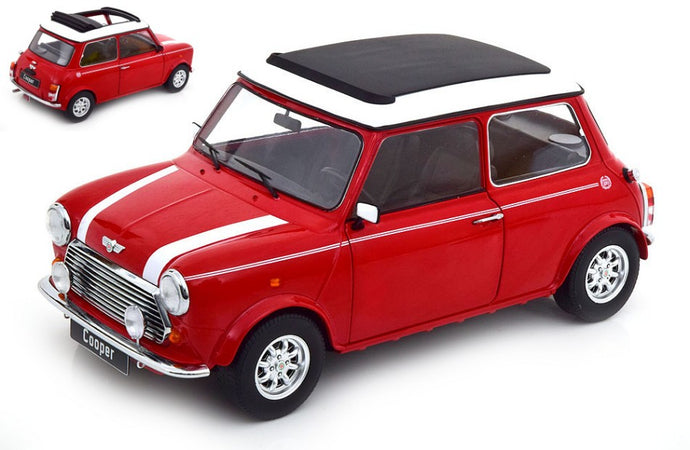 MINI COOPER SUNROOF RED/WHITE 1:12