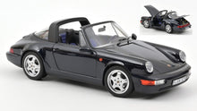 Indlæs billede til gallerivisning Porsche 911 CARRERA 4 TARGA 1991 mørk blå metallic 1:18