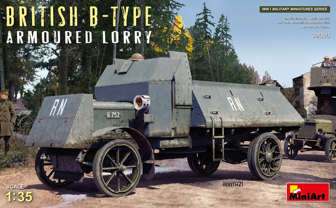 TRUCK BRITISH B-TYPE ARMOURED LORRY MILITARY 1916 / 1:35