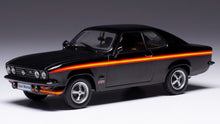 Indlæs billede til gallerivisning Opel MANTA A GT/E - BLACK MAGIC 1974 sort/gul/orange 1:43 fra Ixo Model