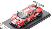 Indlæs billede til gallerivisning FERRARI 488 GTE EVO 3.9L TURBO V8 TEAM AF CORSE N 21 24h LE MANS 2022 S.MANN - C.ULRICH - T.VILANDER RED 1:43
