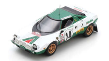 Indlæs billede til gallerivisning Lancia STRATOS HF #14 MUNARI/MANNUCCI WINNER RALLY MONTE CARLO 1975 hvid/grøn/rød 1:43