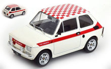 Indlæs billede til gallerivisning Fiat 126 ABARTH-LOOK 1972 hvid/rød 1:18