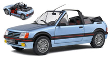 Indlæs billede til gallerivisning Peugeot 205 CTI CABRIOLET 1989 lys blå metallic 1:18