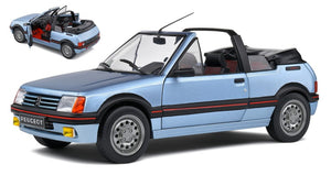 Peugeot 205 CTI CABRIOLET 1989 lys blå metallic 1:18