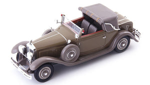 MINERVA AL THREE POSITION CABRIOLET VAN DEN PLAS 1930 BEIGE GREY 1:43