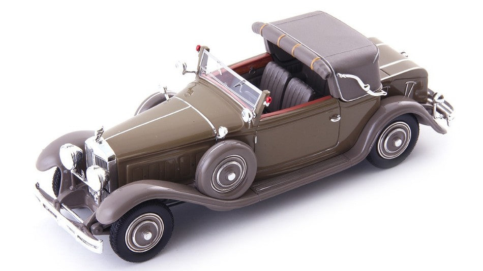 MINERVA AL THREE POSITION CABRIOLET VAN DEN PLAS 1930 BEIGE GREY 1:43